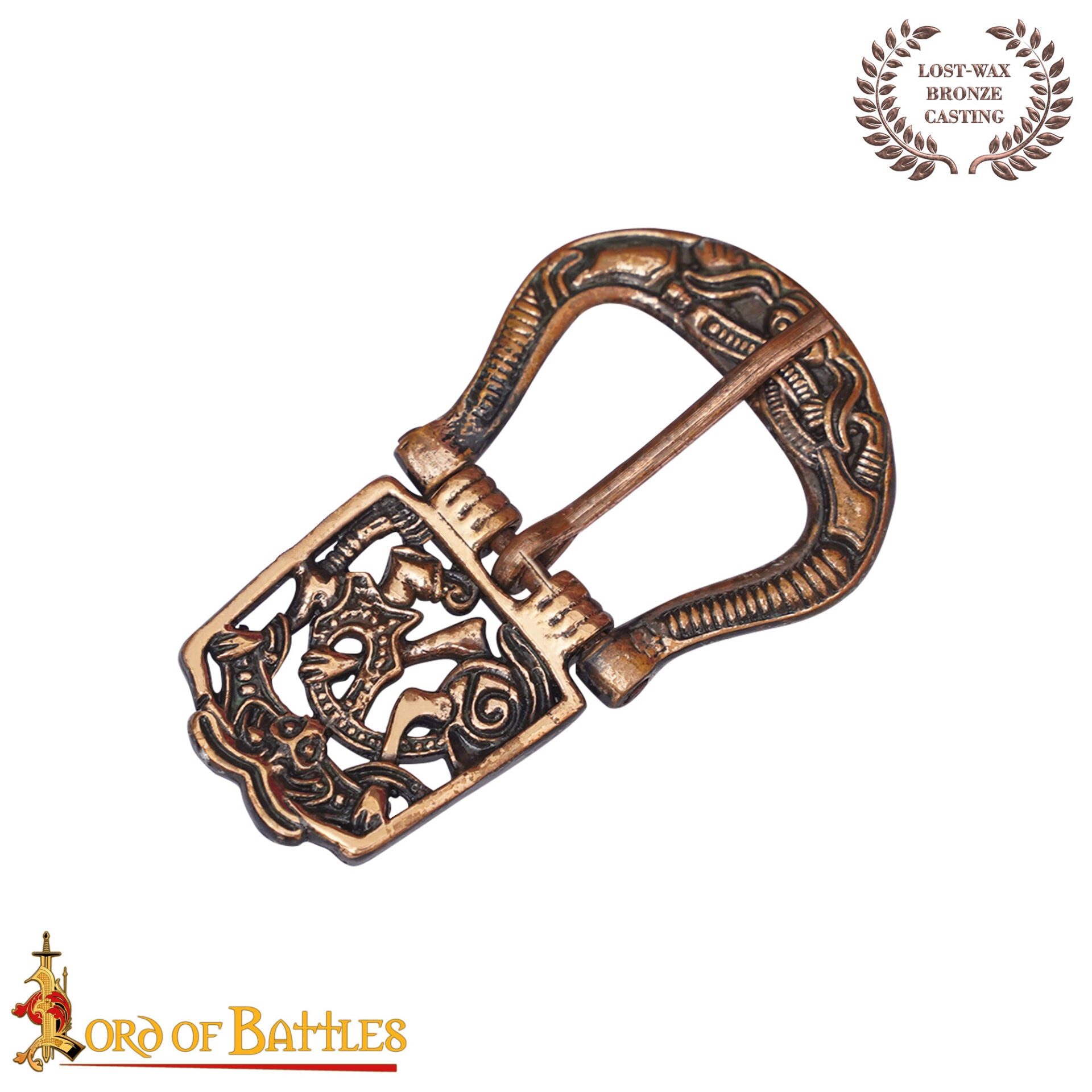 Hebilla de Bronce Vikingo del Siglo X (para Cinturones de 1,5 Cm) - Imagen 3