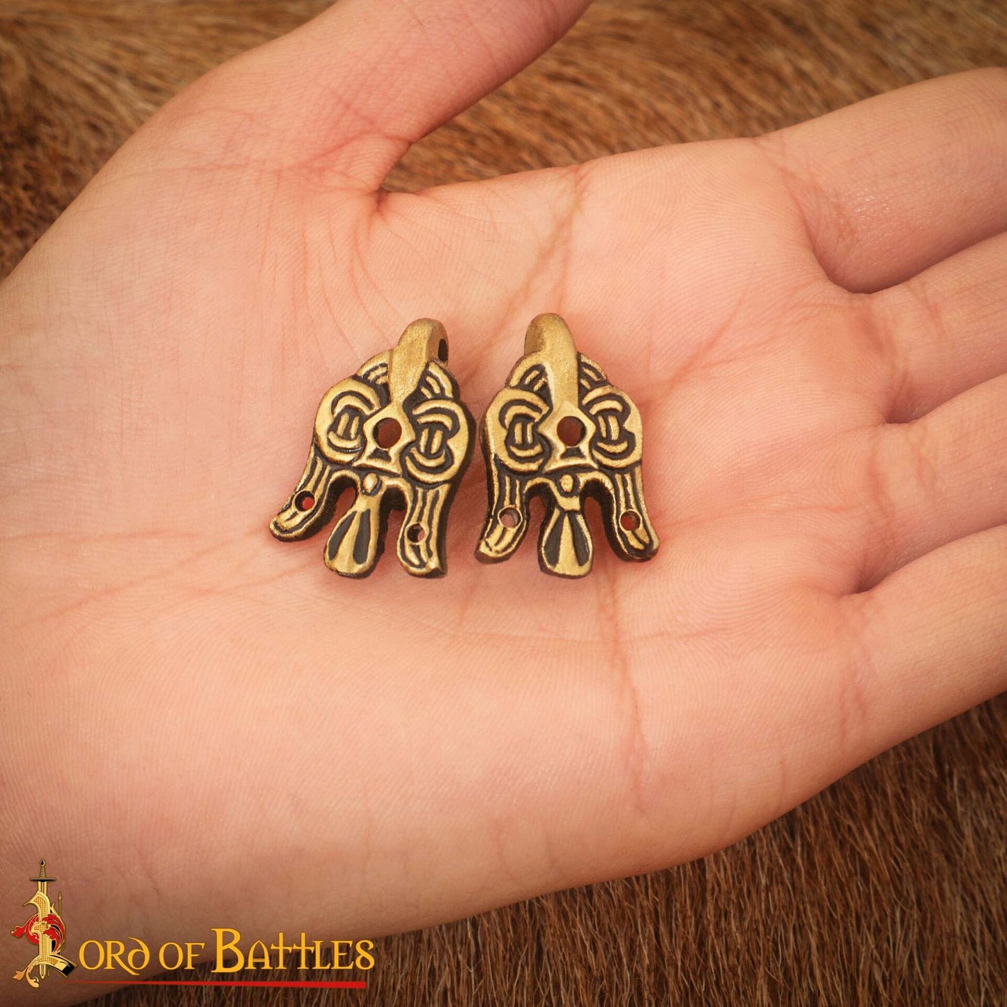Gancho de Cuervo de Latón Vikingo del Siglo X - 3 Cm - para Envolturas de Piernas y Winingas - Imagen 6