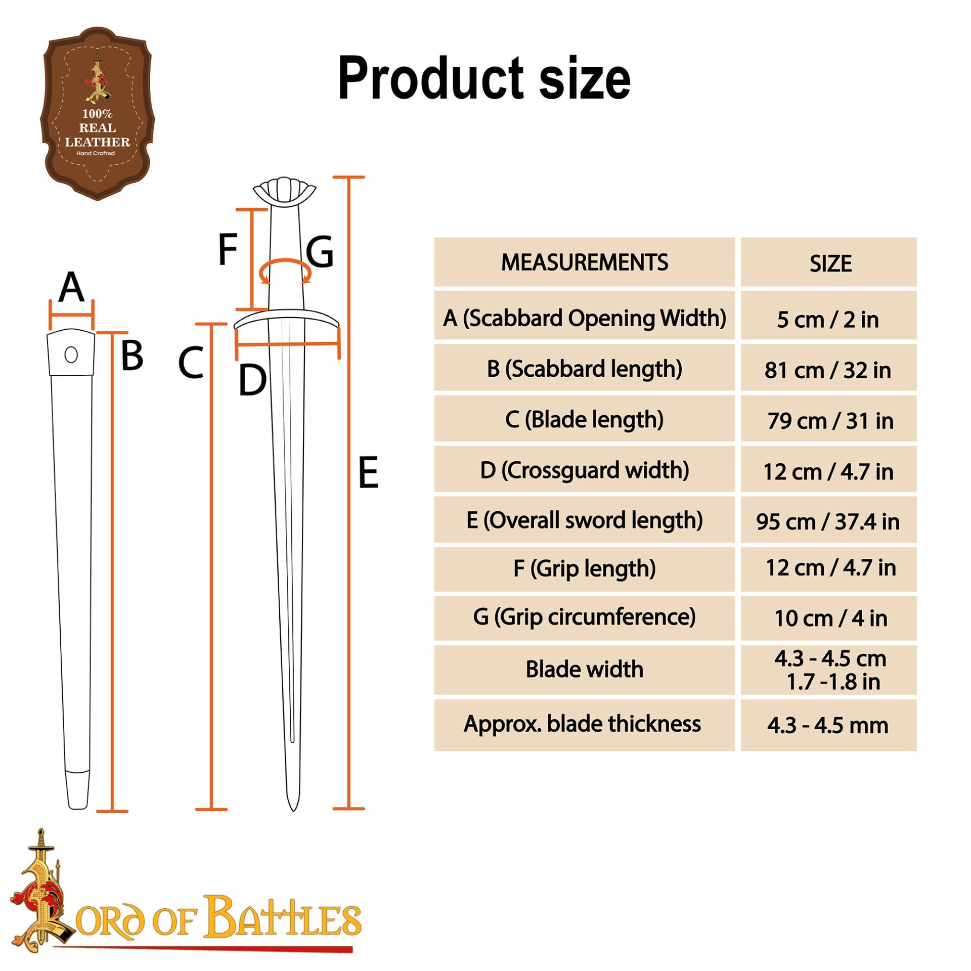 Espada Vikinga Decorativa de Acero Forjada a Mano con Pomo y Vaina de Latón -espada de Exposición Pulida - Imagen 3