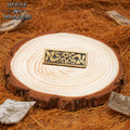 Placa de Montaje de Latón Vikingo - Acabado Antiguo Decoración Nórdica para Cinturón - Imagen 1