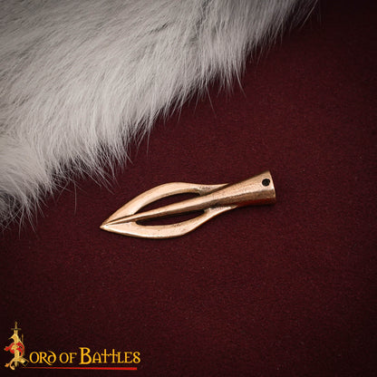 Lanza Vikinga Partida Accesorio de Bronce - Amuleto Nórdico Inspirado en los Siglos Ix-xi - Acabado Antiguo - Imagen 8