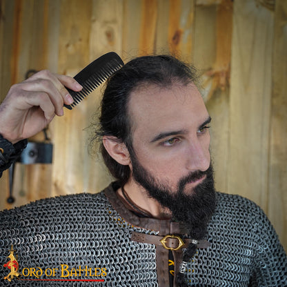 Peine de Cuerno de Buey Estilo Vikingo - Herramienta de Aseo Artesanal de 5 Pulgadas | Acabado Pulido - Imagen 7