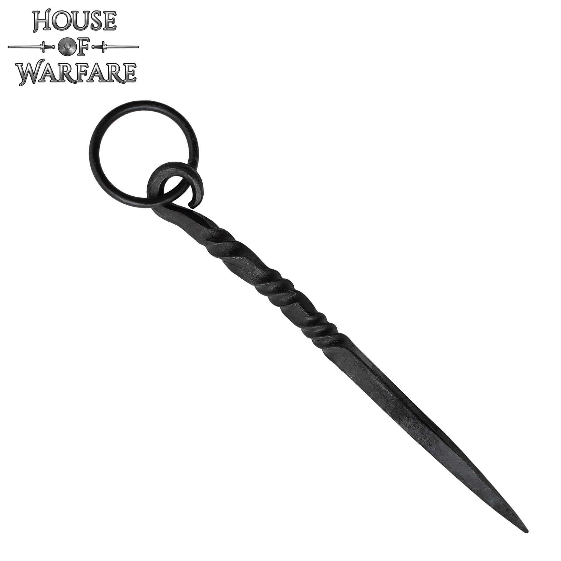 Pica Medieval de Hierro Negro Forjada a Mano - 7 Pulgadas Vikingo Herramienta de Comedor - Imagen 4