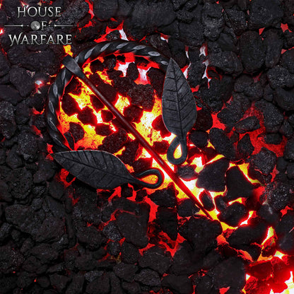 Alfiler de Capa Medieval de Hierro Forjado a Mano con Motivo de Hojas - Broche de Fíbula Estilo Vikingo - Imagen 7