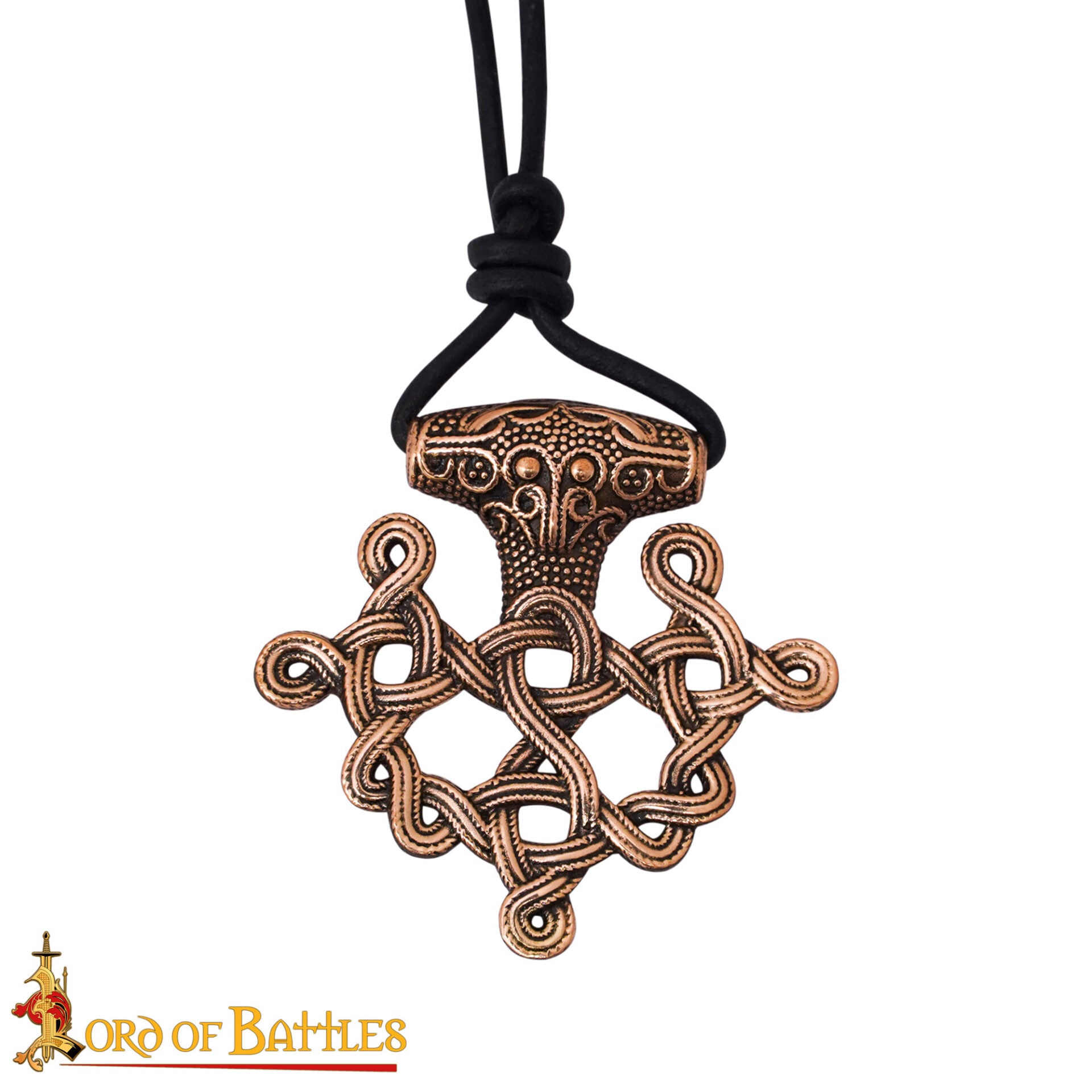 Colgante Cruz Vikinga Hiddensee Bronce Macizo con Cordón de Cuero | Diseño Nórdico del Siglo Ix - Imagen 13