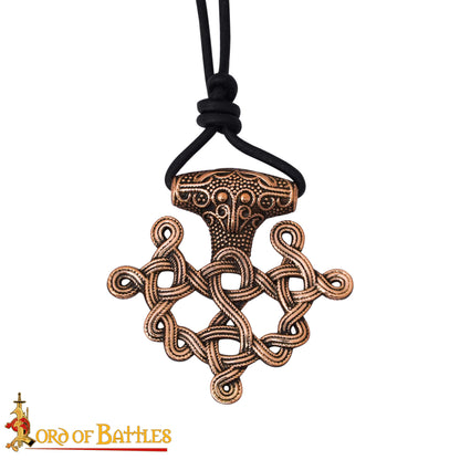 Colgante Cruz Vikinga Hiddensee Bronce Macizo con Cordón de Cuero | Diseño Nórdico del Siglo Ix - Imagen 13