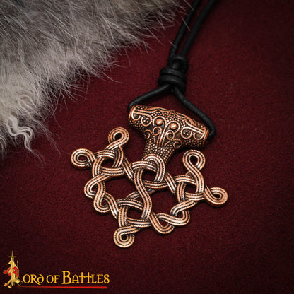 Colgante Cruz Vikinga Hiddensee Bronce Macizo con Cordón de Cuero | Diseño Nórdico del Siglo Ix - Imagen 7