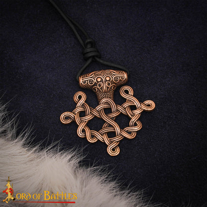 Colgante Cruz Vikinga Hiddensee Bronce Macizo con Cordón de Cuero | Diseño Nórdico del Siglo Ix - Imagen 8