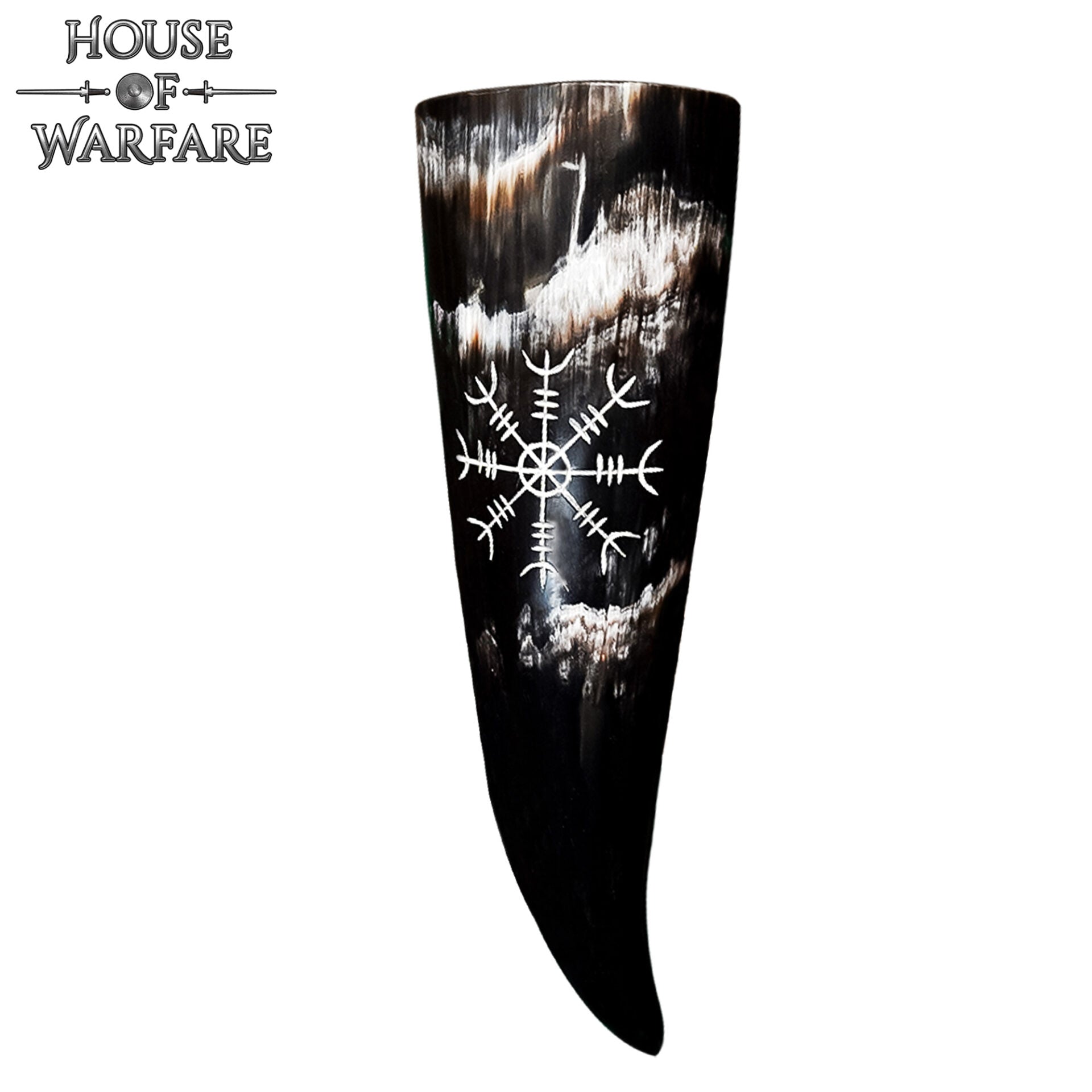 Cuerno para Beber Vikingo con Diseño Helm Of Awe (200-300ml) - Imagen 4