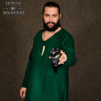 Cuerno para Beber Vikingo con Diseño Helm Of Awe (200-300ml) - Imagen 7