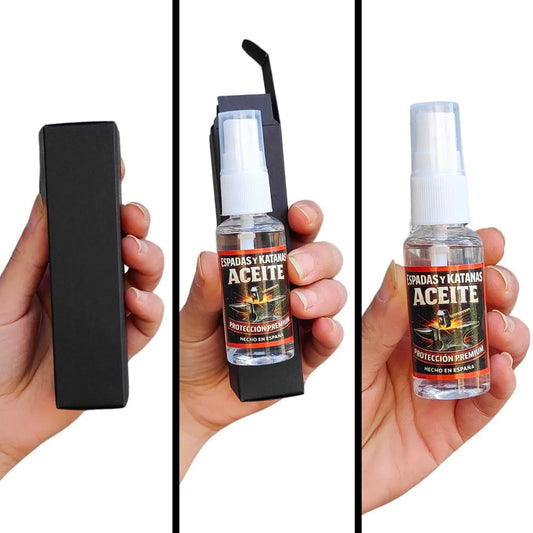 Aceite Premium de Protección para Espadas, Katanas y Armaduras - Espadas y Más