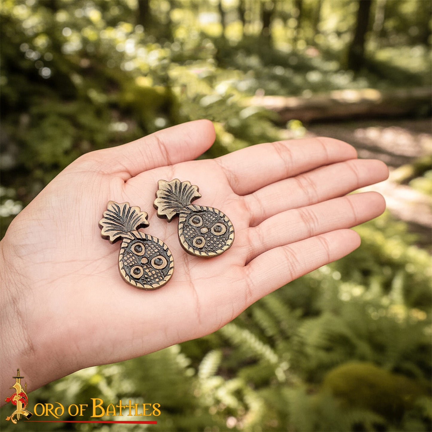 Conchos de Latón Antiguo para Cinturón - Adornos para Cinturón (juego de 5) - Imagen 1