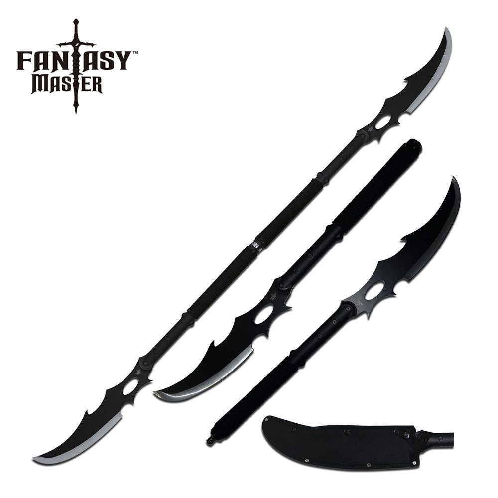 Arma de doble hoja funcional afilada Fantasy Master 41200