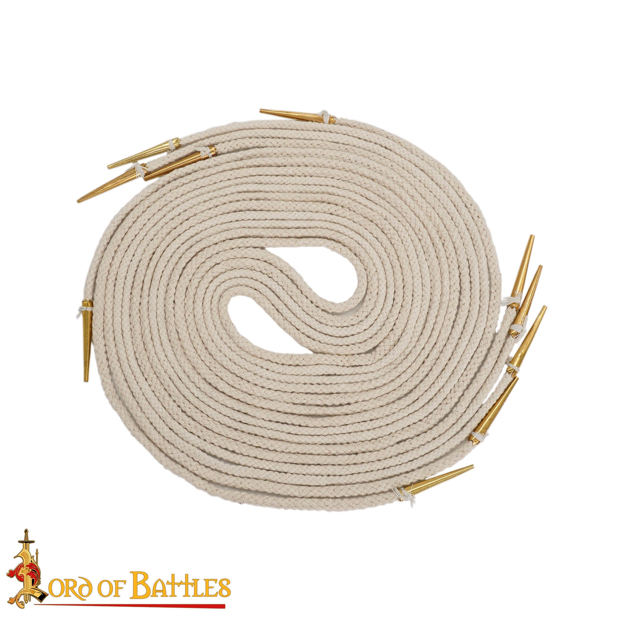 Cordones Medievales Largos de Algodón con Remates de Latón - Juego de 5 para Túnicas, Botas y Prendas de Vestir - Imagen 4
