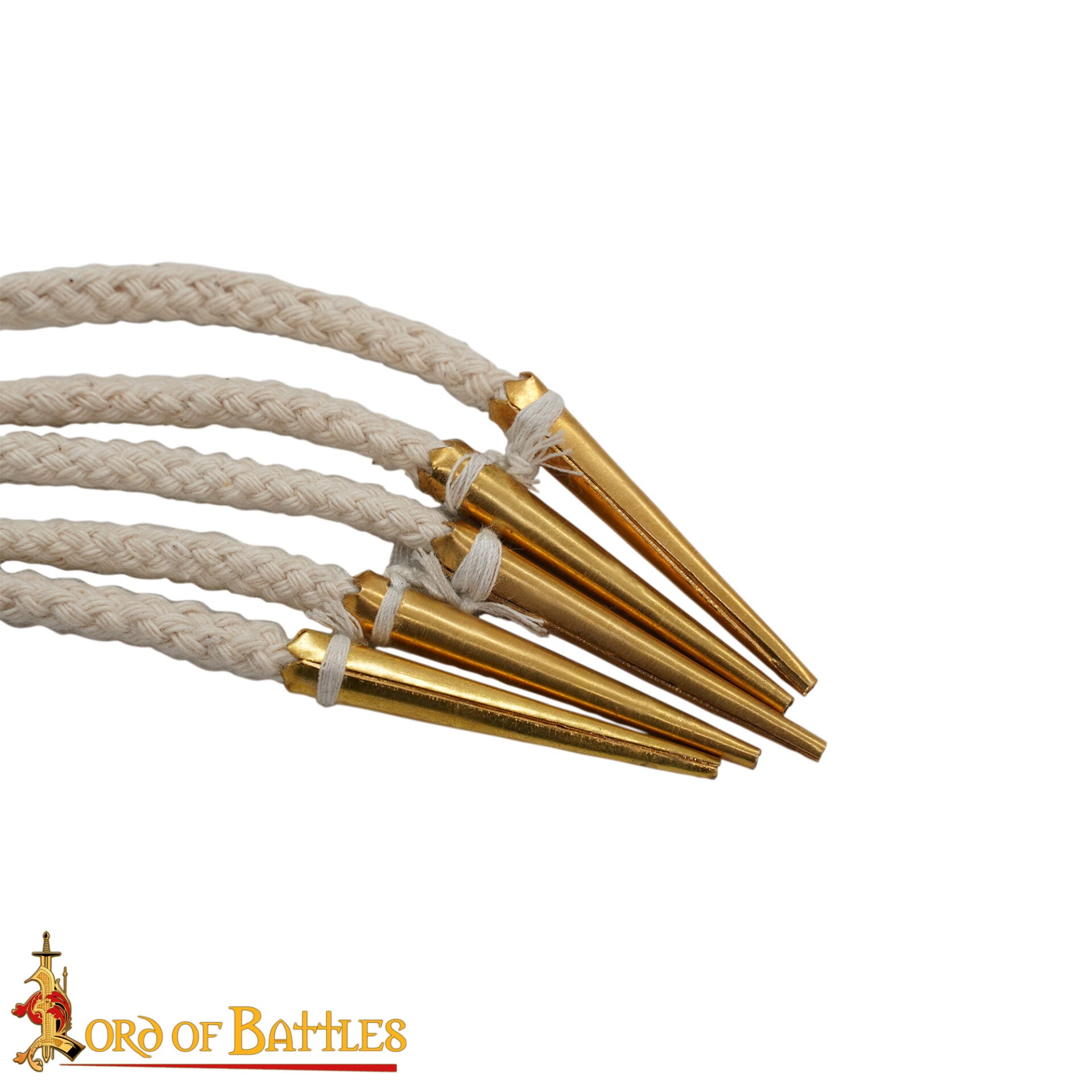 Cordones Medievales Largos de Algodón con Remates de Latón - Juego de 5 para Túnicas, Botas y Prendas de Vestir - Imagen 5
