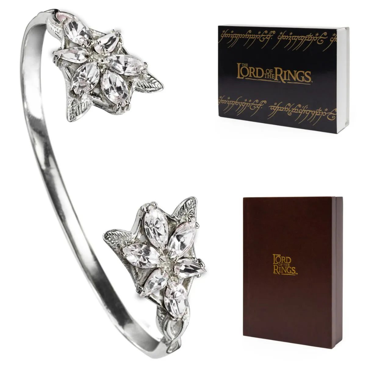 Brazalete Estrella de la tarde Arwen- plata pura