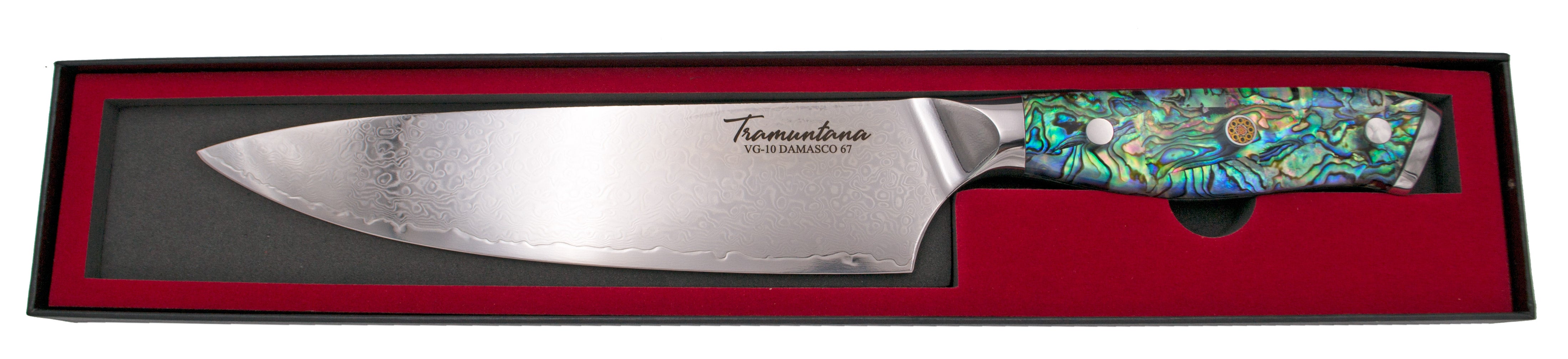 Cuchillo Cocina Tramuntana Chef Damasco Vg10 67 Capas 20,6 Cm