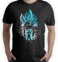 Camiseta Dragon Ball Blue black and blue