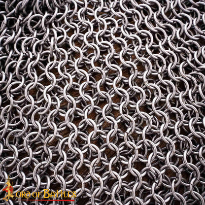 Cota de Malla Aventail - 9mm 16 Gauge High Tensile Wire, Spring Butted Mail - Imagen 5