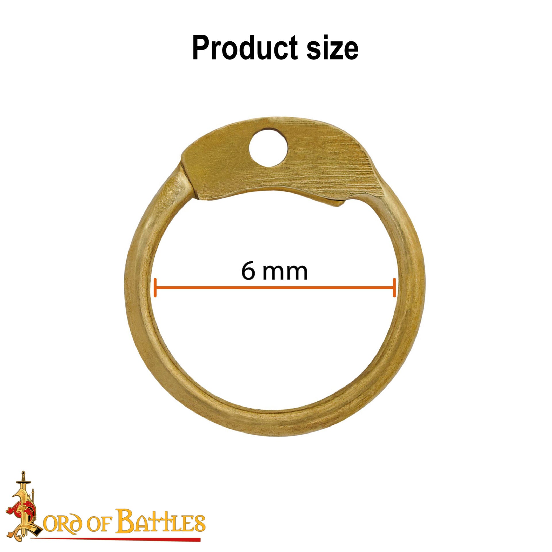 Anillos Redondos de Latón Sueltos con Remaches Redondos - 6mm | Calibre 18 | para Cota de Malla Medieval Remachada - Imagen 7