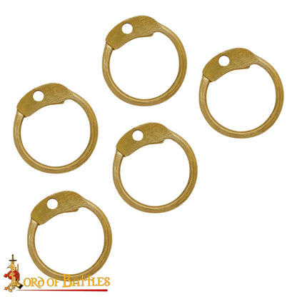 Anillos Redondos de Latón Sueltos con Remaches Redondos - 6mm | Calibre 18 | para Cota de Malla Medieval Remachada - Imagen 5