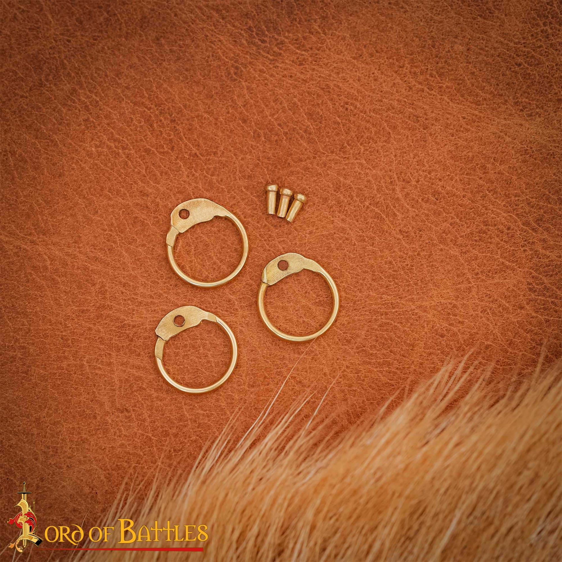 Anillos Redondos de Latón Sueltos con Remaches Redondos - 6mm | Calibre 18 | para Cota de Malla Medieval Remachada - Imagen 6