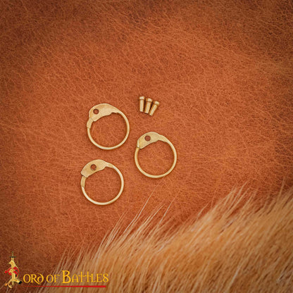 Anillos Redondos de Latón Sueltos con Remaches Redondos - 6mm | Calibre 18 | para Cota de Malla Medieval Remachada - Imagen 6