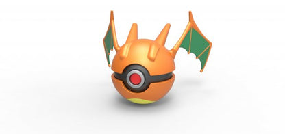 Imagen de Pokeball Artesanal Charizard parte de nuestra colección en Espadas y más, sitio oficial.