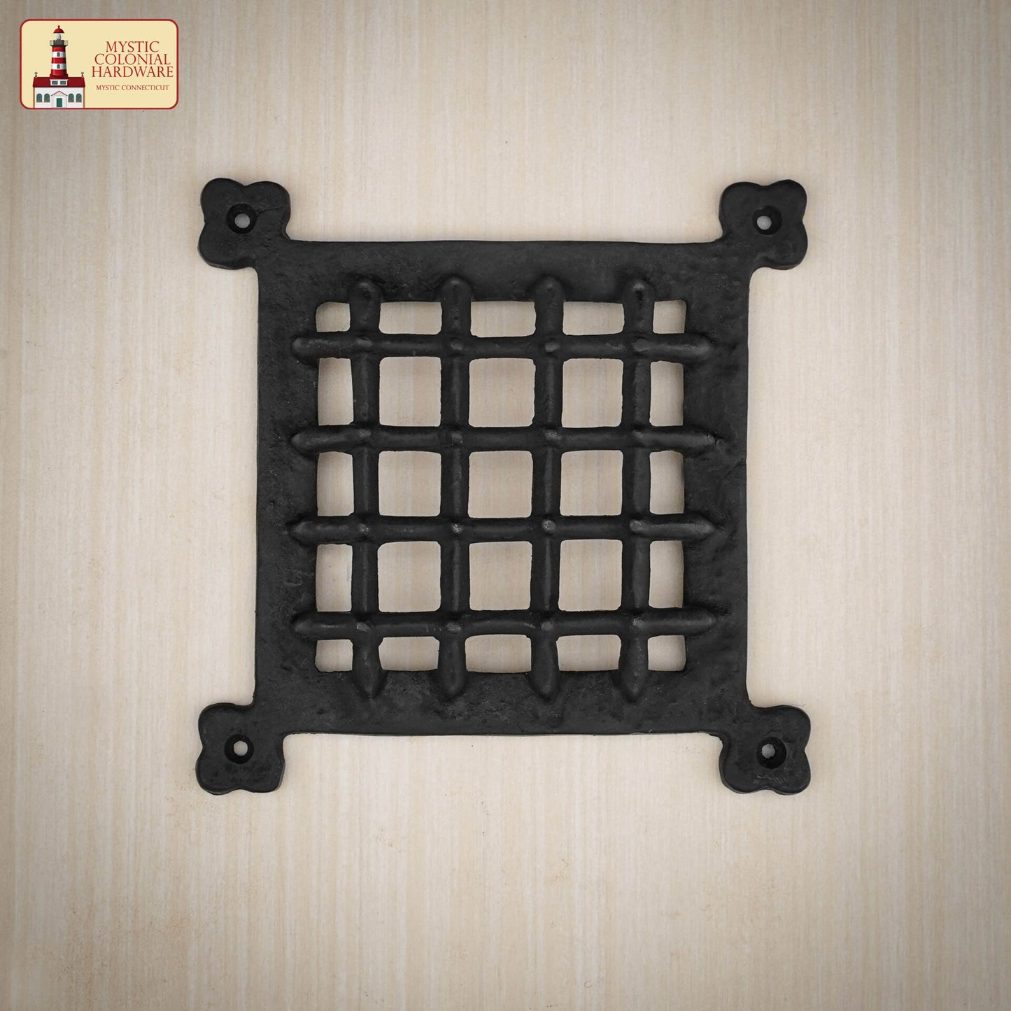 Rejilla Decorativa de Hierro Fundido Macizo de Mystic Colonial Hardware - Cubierta de Ventilación Rústica para Armarios, Persianas, Puertas y Salidas de Aire - Imagen 2