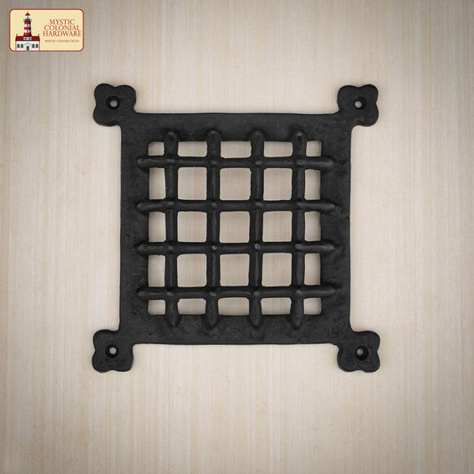 Rejilla Decorativa de Hierro Fundido Macizo de Mystic Colonial Hardware - Cubierta de Ventilación Rústica para Armarios, Persianas, Puertas y Salidas de Aire - Imagen 2