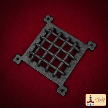 Rejilla Decorativa de Hierro Fundido Macizo de Mystic Colonial Hardware - Cubierta de Ventilación Rústica para Armarios, Persianas, Puertas y Salidas de Aire - Imagen 6