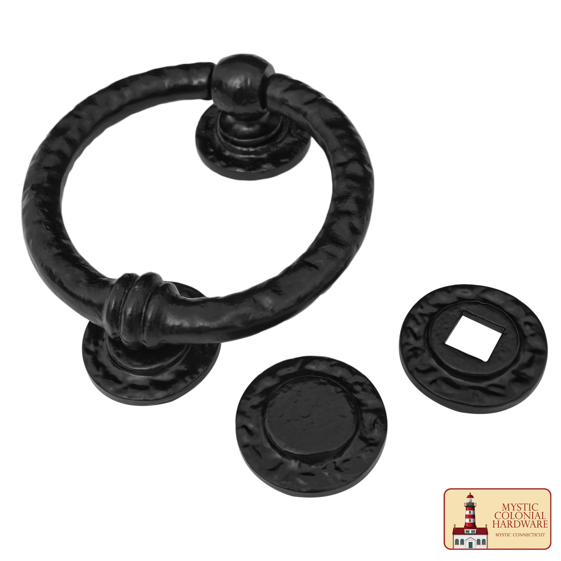 Aldaba Grande de Hierro Fundido para Puerta de Entrada Aldaba Antigua Hecha a Mano - Imagen 2