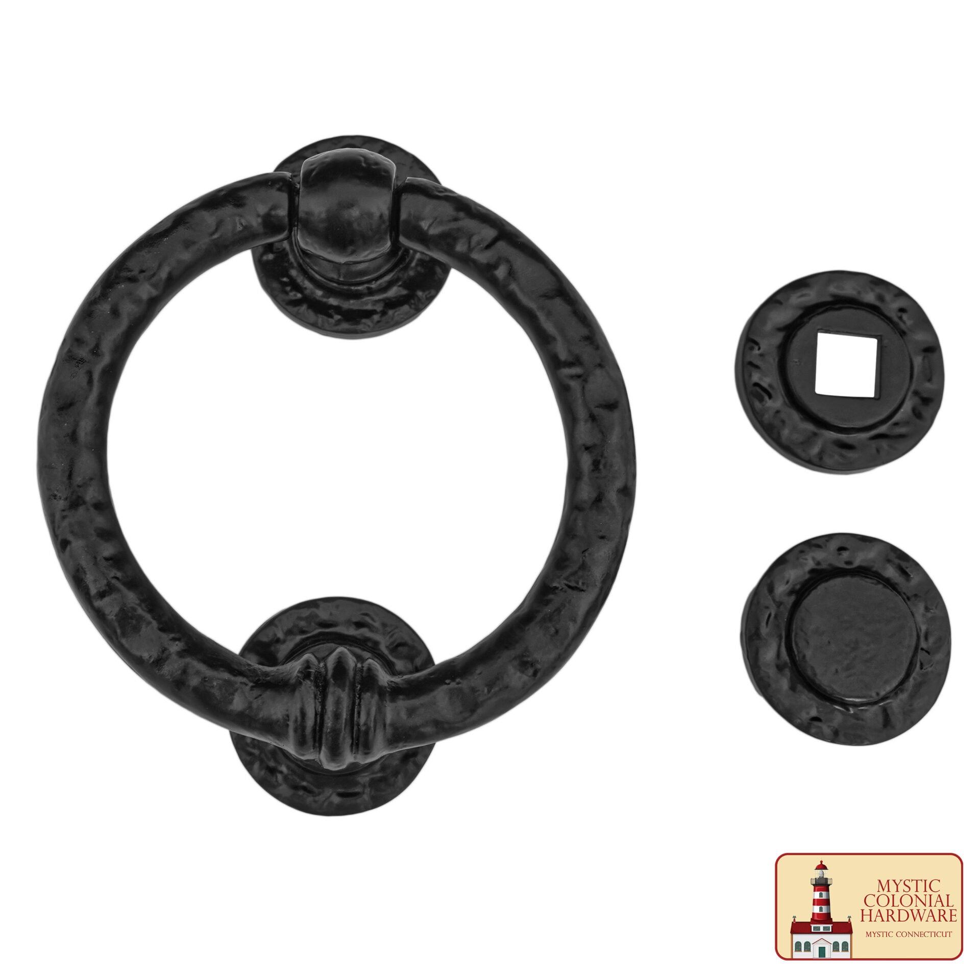 Aldaba Grande de Hierro Fundido para Puerta de Entrada Aldaba Antigua Hecha a Mano - Imagen 1