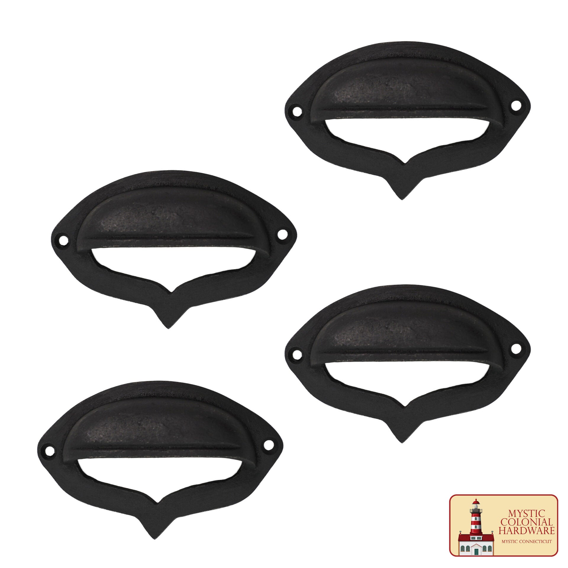 Tiradores de Hierro Fundido Rústico para Cajones: Ideales para Ambientes Victorianos, Coloniales, Retro, Steampunk, Góticos, Barrocos y Medievales, (10.2x6.5) Cm - Imagen 4