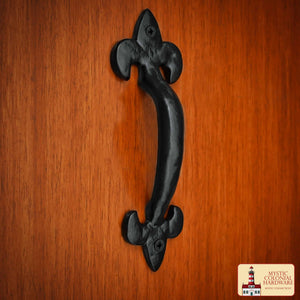 Manilla de Puerta Decorativa de Hierro Forjado Manilla de Granero - Imagen 1