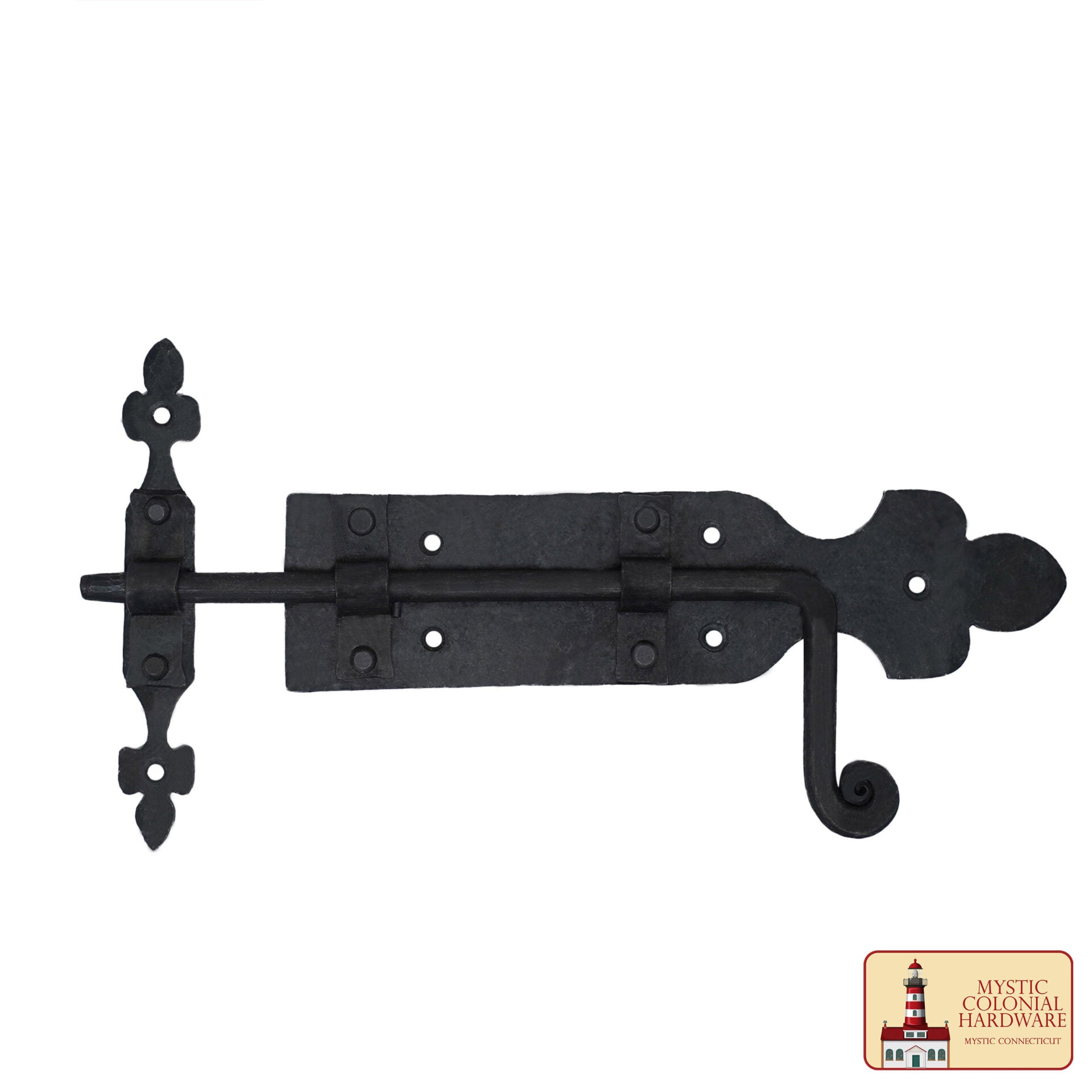 Pestillo de la Puerta de Hierro Negro Flip Pestillos, Heavy Duty Hierro Fundido Gota Pestillo, para la Antigua Granja Cobertizo del Gabinete Obturador Privacidad Antigua Puerta de Hardware de Reemplazo - Imagen 1