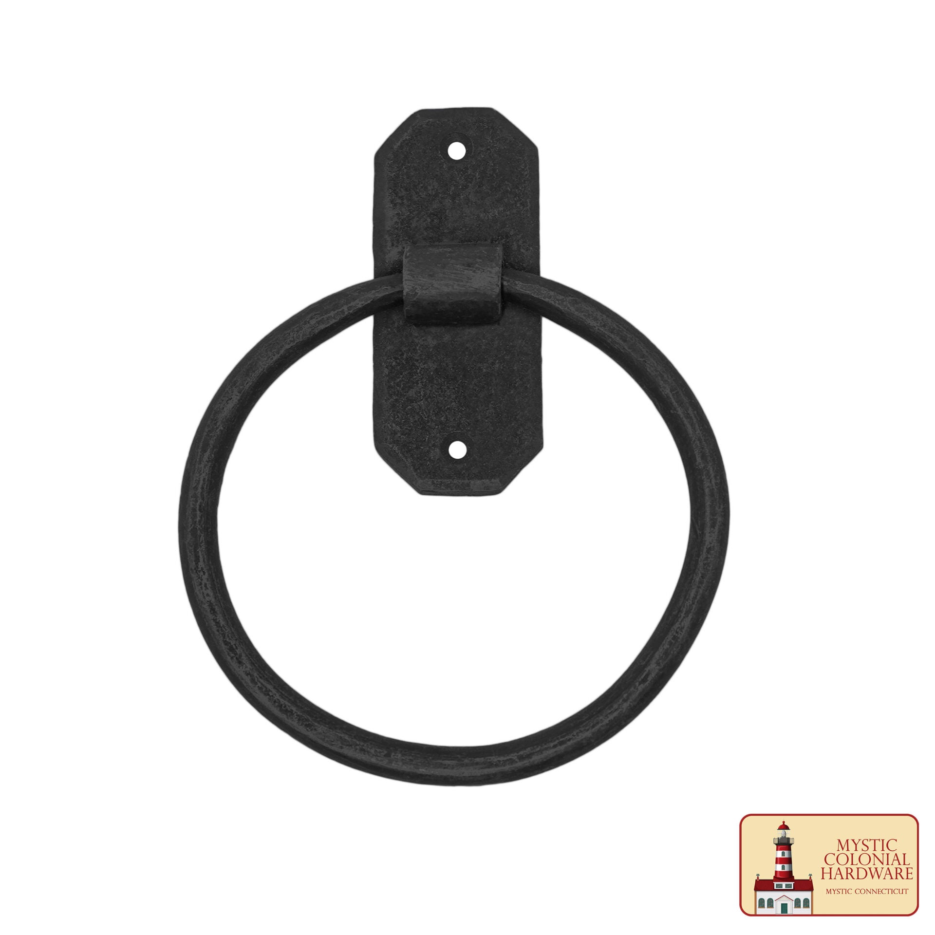 Toallero de Toalla, Toallero de Mano de Tubo Negro Mate, Toallero de Pared para Baño 1pcs - Imagen 1