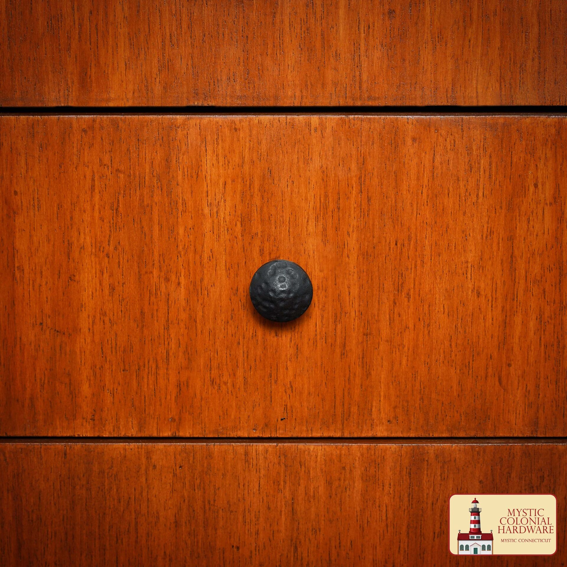 Pomo Cuadrado de Hierro Forjado a Mano - 1 1/4 Pulgadas de Diámetro - Imagen 6