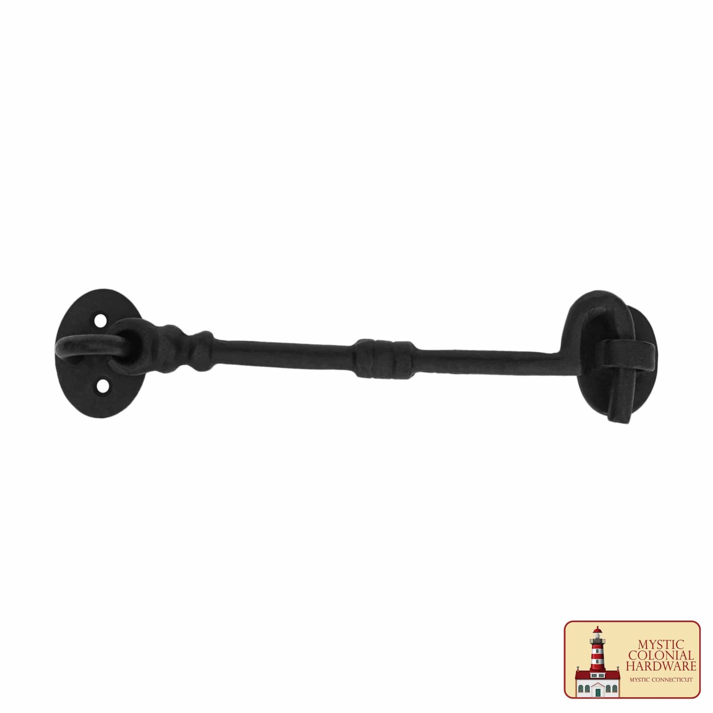 Hierro Forjado Negro Cabina Gancho Ojo 5" Largo Grande Decorativo Privacidad Gancho Pestillos para Armario Ventana Cocina Puertas Corredizas o de Granero - Imagen 4