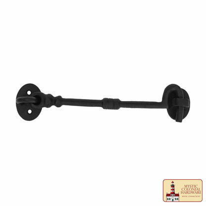 Ojo de Gancho de Cabina de Hierro Fundido Rústico Pestillos de Gancho de Privacidad Decorativos Grandes para Ventanas de Armario Puertas de Cocina Correderas o de Granero Juego de 2, 14 Cm - Imagen 4
