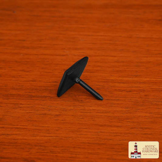 Clavos Decorativos Clavos de Hierro Forjados a Mano - Pirámide Cuadrada de 1 Pulgada - Acabado Rústico Negro Texturado - Herrajes Antiguos para Puertas, Portones, Muebles, Gabinetes - Imagen 2