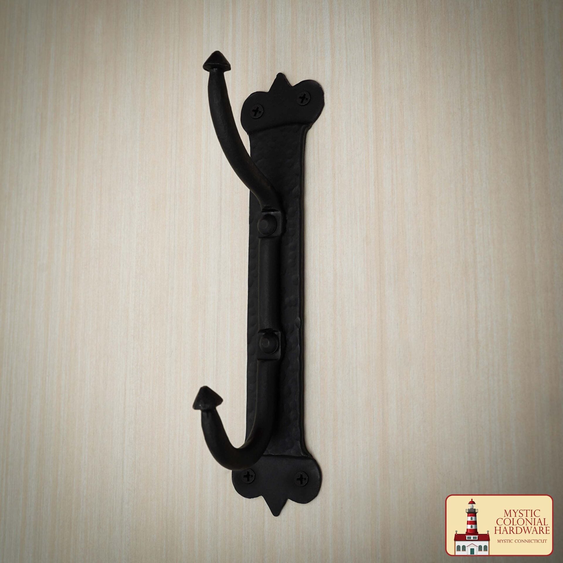 Perchero de Hierro Fundido Macizo Gancho Grande Victoriano, Colonial, Retro, Steampunk, Gótico, Barroco Medieval - Imagen 1