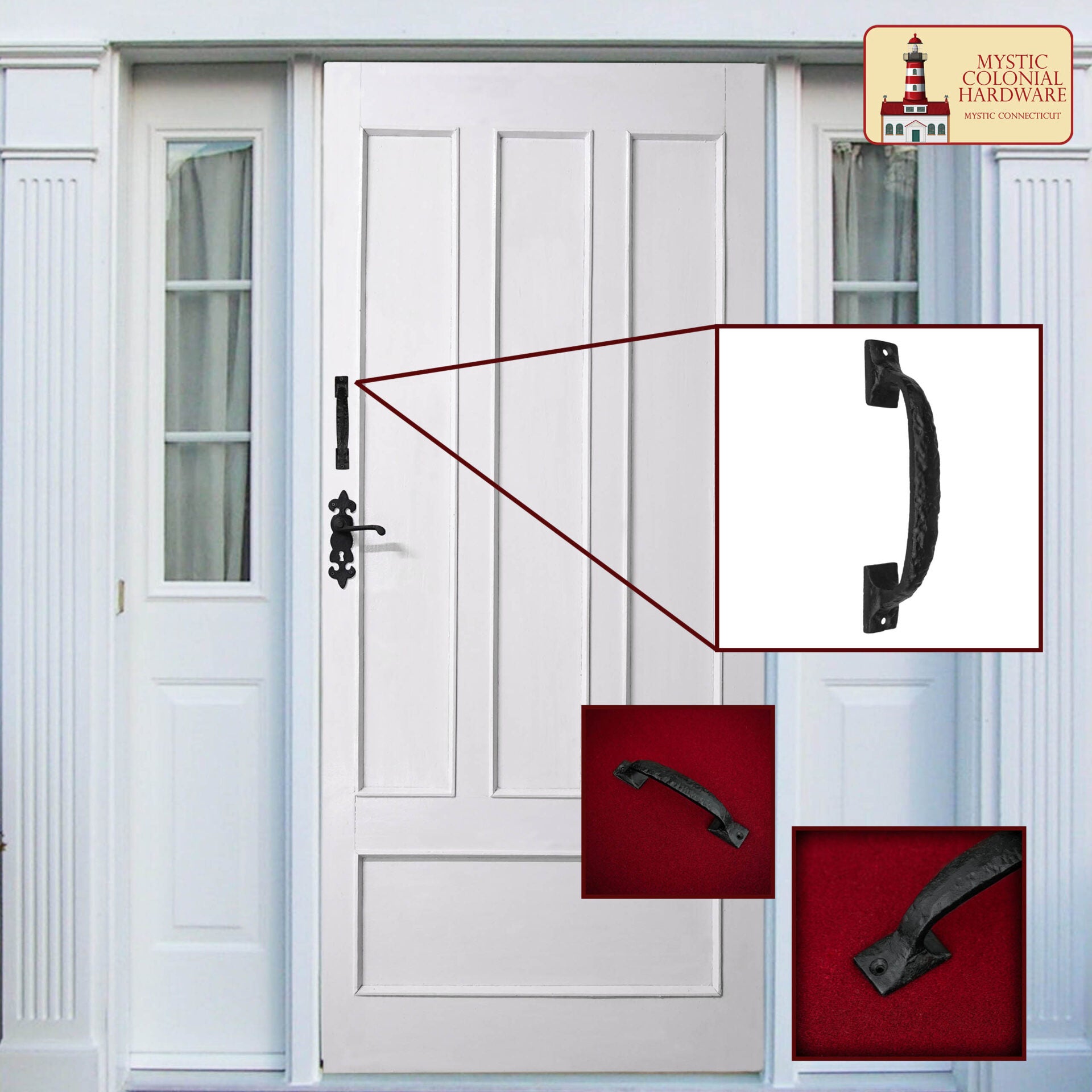 Tirador de Puerta de Castillo de Estilo Medieval: Hierro Macizo Forjado a Mano - Imagen 5