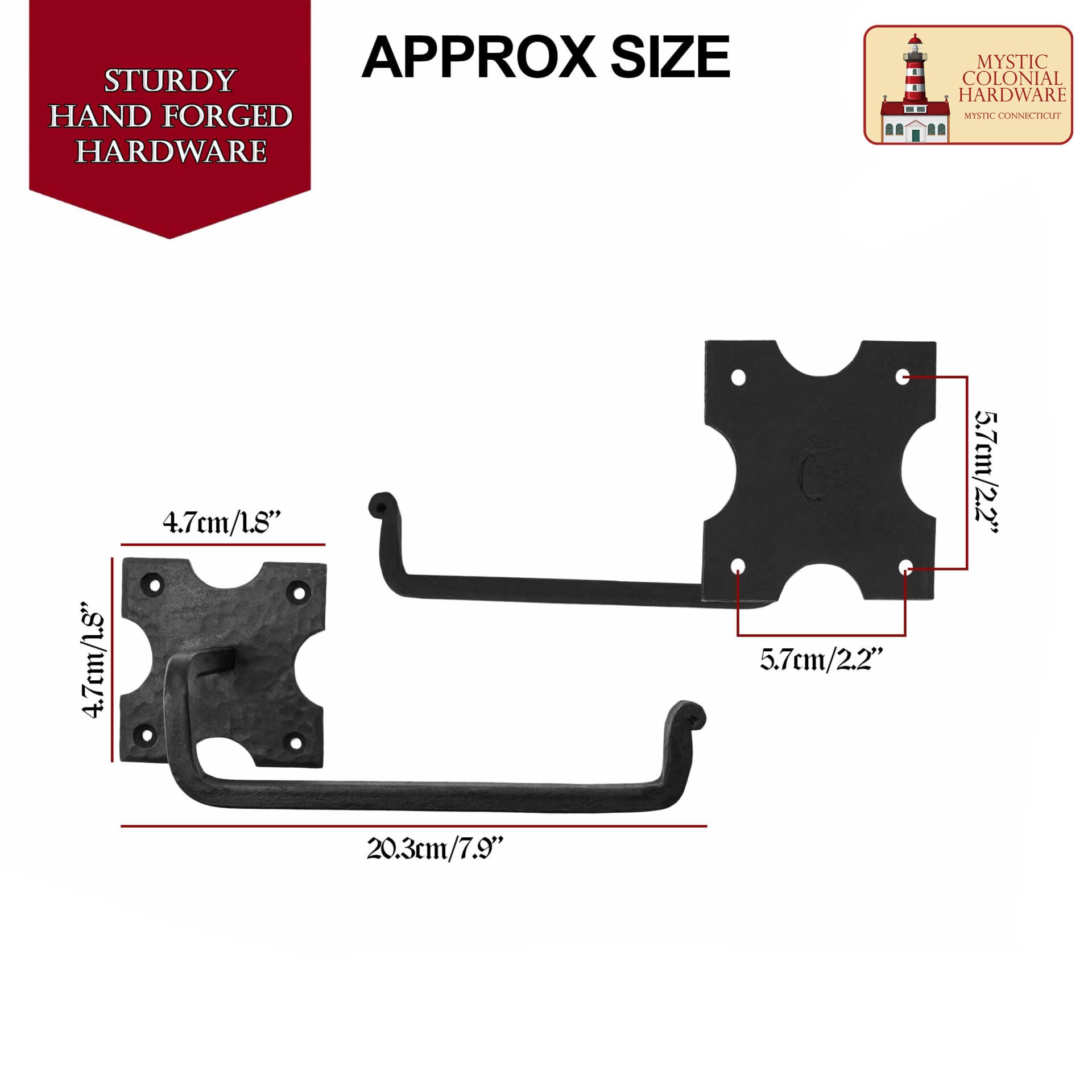 Portarrollos de Papel Higiénico Forjado a Mano - Imagen 3