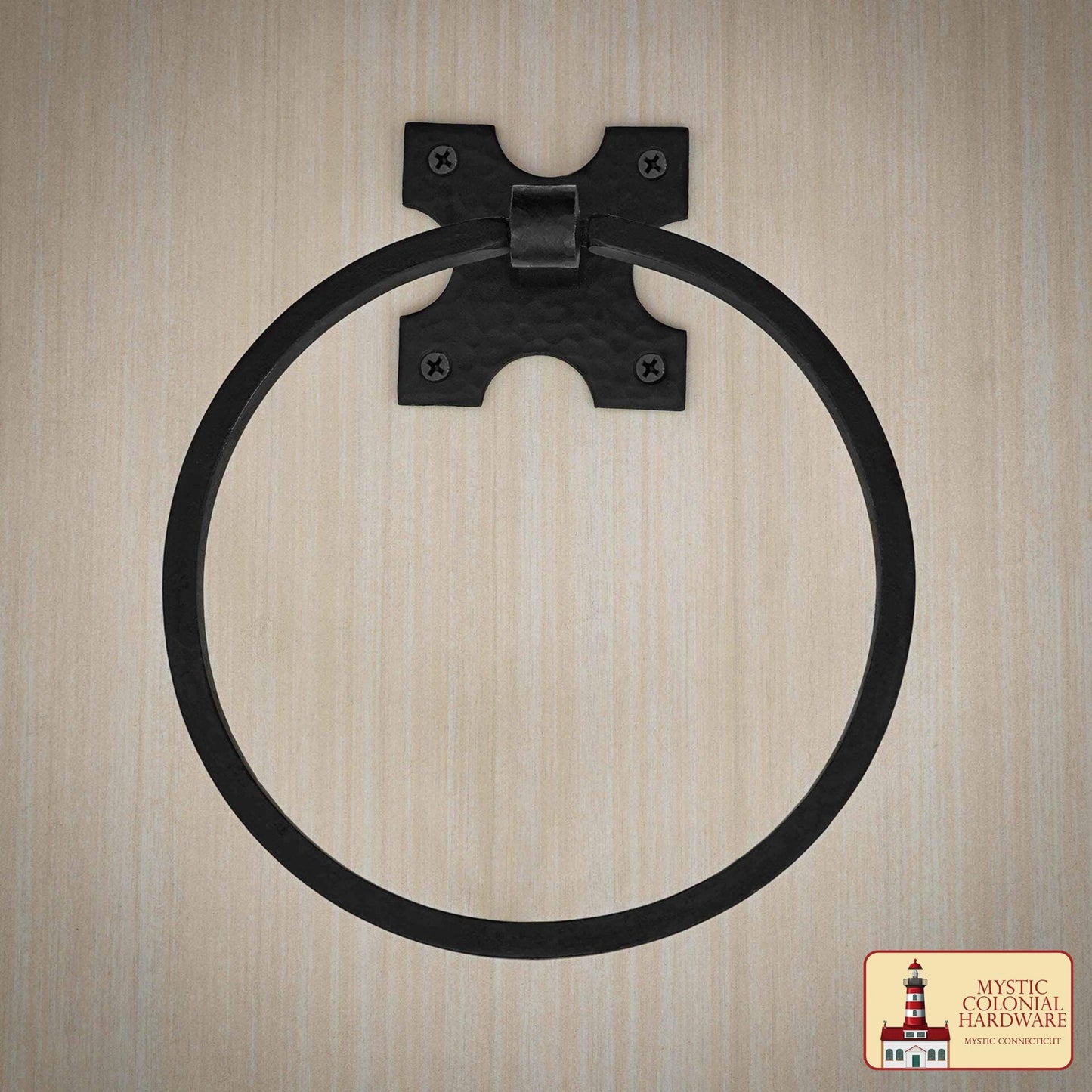 Toallero de Pared Rústico Forjado a Mano: Ideal para Cuartos de Baño y Cocinas Victorianos, Coloniales, Retro, Steampunk, Góticos, Barrocos y Medievales, 15,9 Cm - Imagen 2