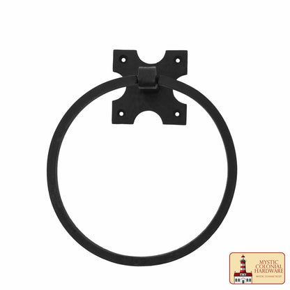 Toallero de Pared Rústico Forjado a Mano: Ideal para Cuartos de Baño y Cocinas Victorianos, Coloniales, Retro, Steampunk, Góticos, Barrocos y Medievales, 15,9 Cm - Imagen 5
