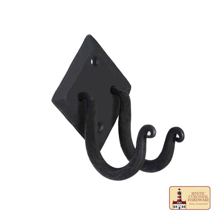Ganchos de Pared Rústicos de Hierro Fundido, Ganchos Utilitarios Retro Resistentes para Colgar Abrigos, Bolsos, Toallas, Batas, Sombreros y Más, Acabado: Ennegrecido con Aceite - Imagen 4