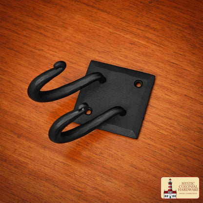 Ganchos de Pared Rústicos de Hierro Fundido, Ganchos Utilitarios Retro Resistentes para Colgar Abrigos, Bolsos, Toallas, Batas, Sombreros y Más, Acabado: Ennegrecido con Aceite - Imagen 6