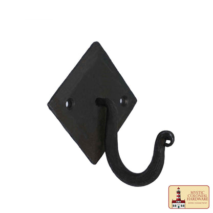 Ganchos de Pared Rústicos de Hierro Fundido, Ganchos Utilitarios Retro Resistentes para Colgar Abrigos, Bolsos, Toallas, Batas, Sombreros y Más, Acabado: Ennegrecido con Aceite - Imagen 4