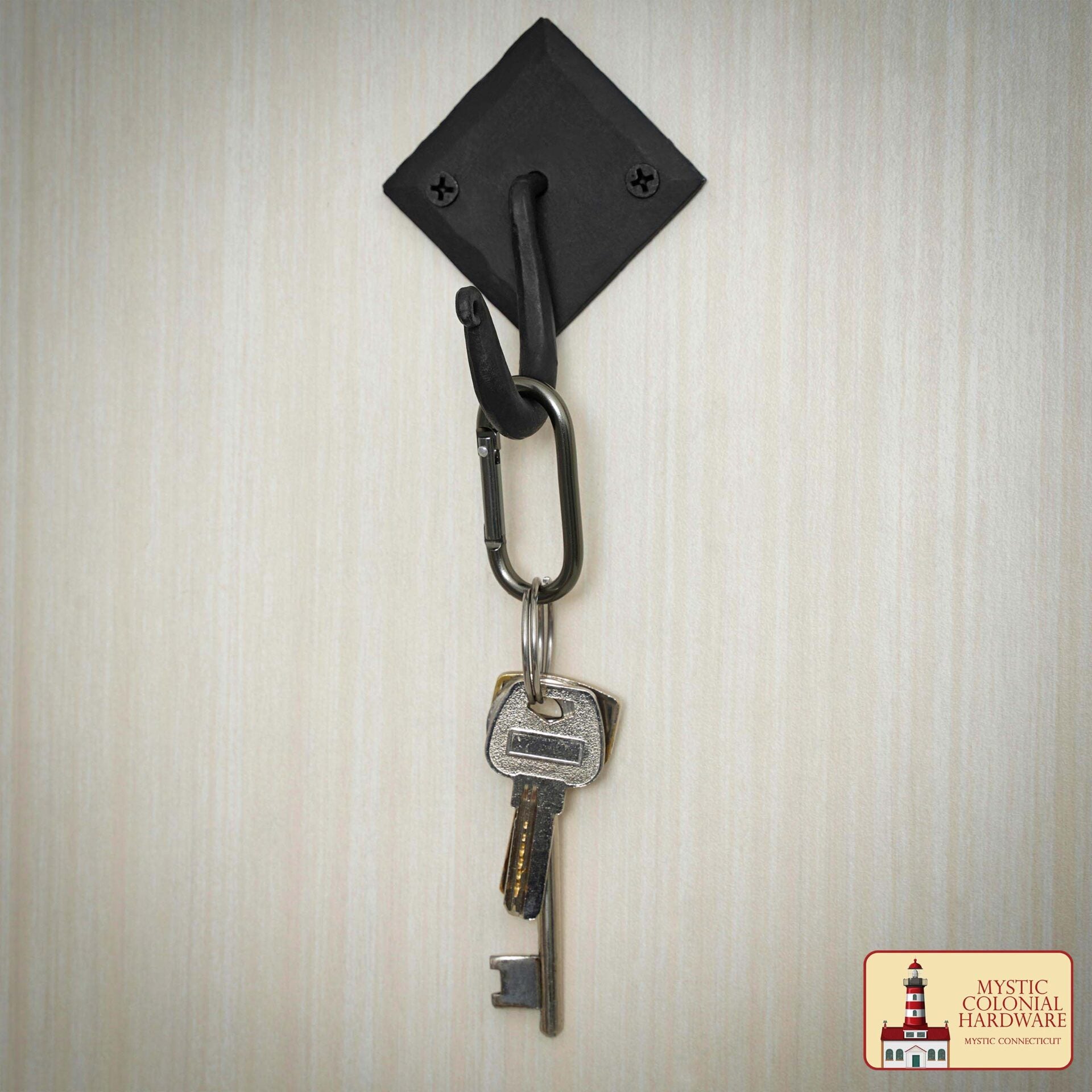 Ganchos de Pared Rústicos de Hierro Fundido, Ganchos Utilitarios Retro Resistentes para Colgar Abrigos, Bolsos, Toallas, Batas, Sombreros y Más, Acabado: Ennegrecido con Aceite - Imagen 7